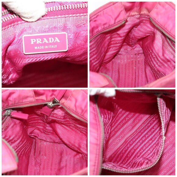 PRADA Hand Bag Nylon Pink Auth bs18106 - Picture 15 of 16
